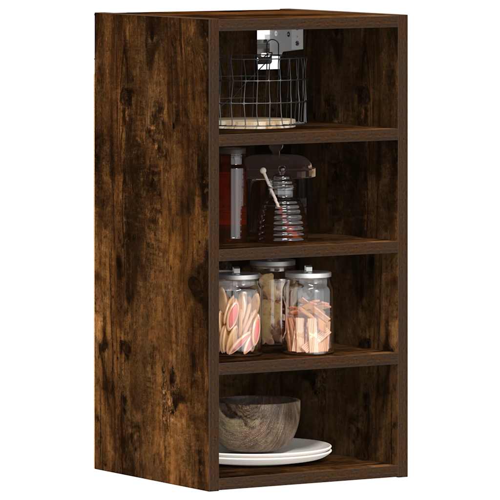 Hanging Cabinet Riga Smoked Oak 30x29.5x60 cm Engineered Wood - Charlotte Dunes