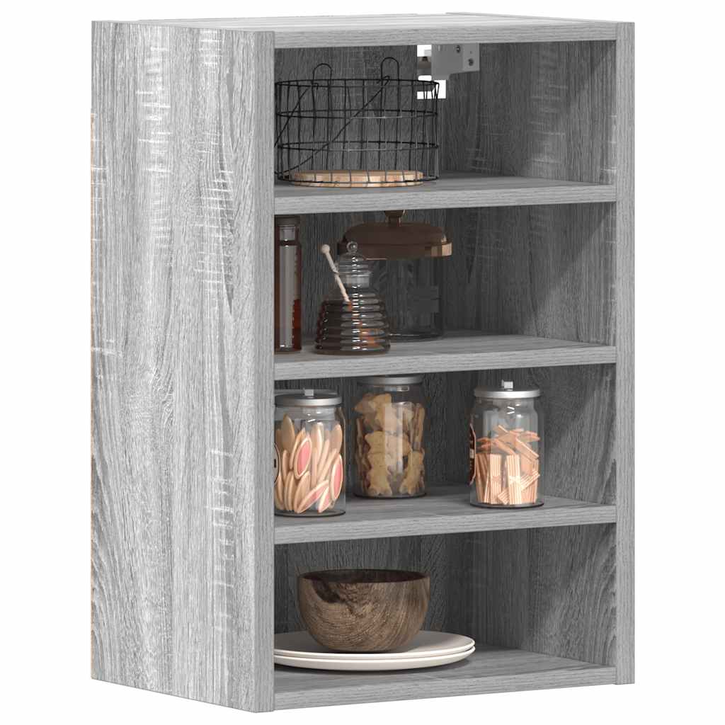 Hanging Cabinet Riga Grey Sonoma 40x29.5x60 cm Engineered Wood - The Home Maker