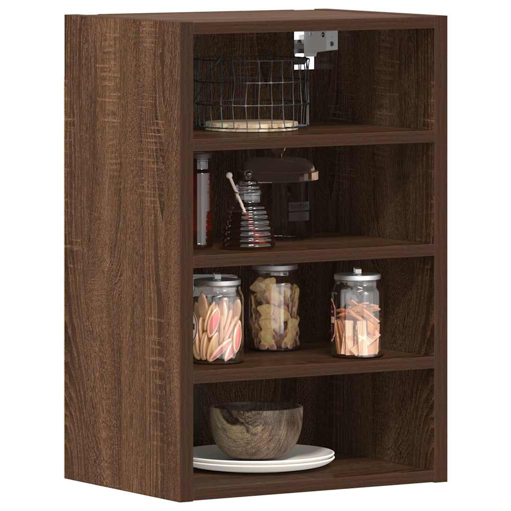Hanging Cabinet Riga Brown Oak 40x29.5x60 cm Engineered Wood - Tyrell & Tyrell