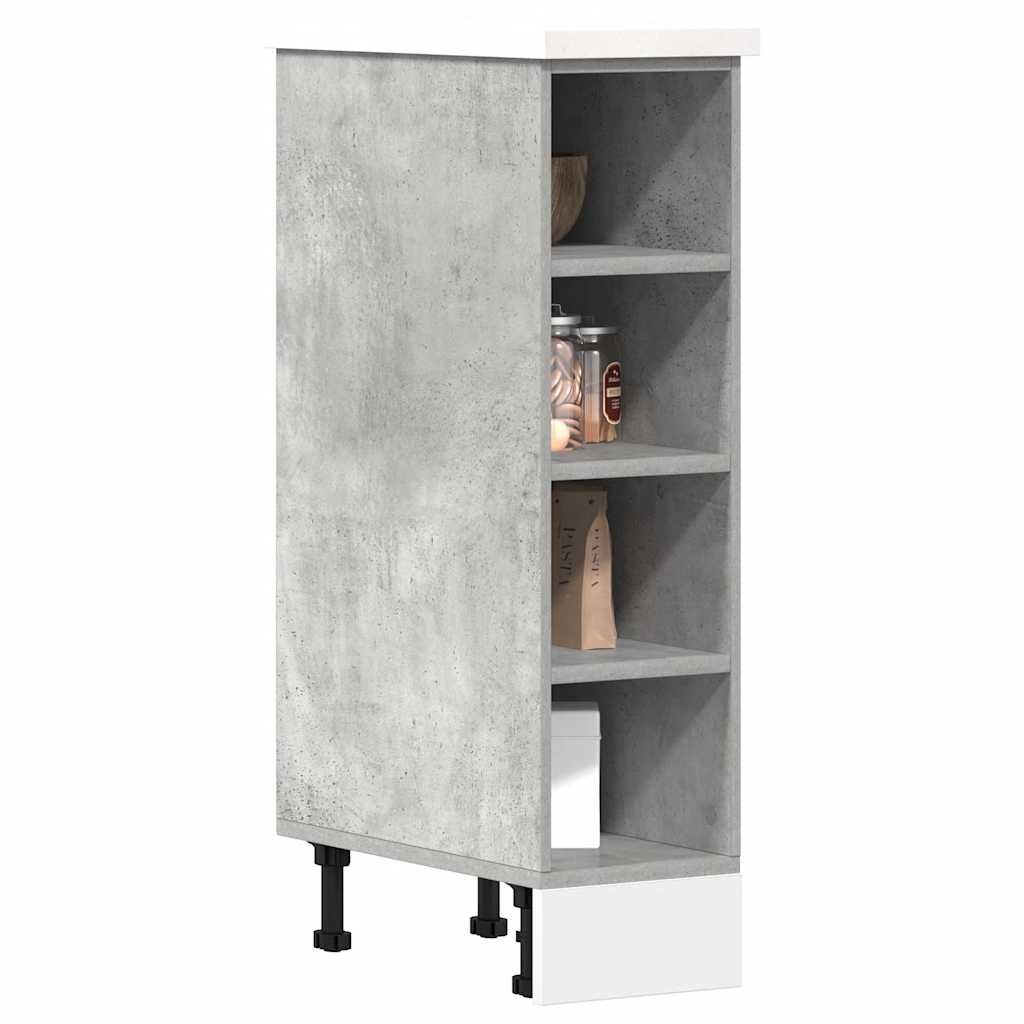Bottom Cabinet Riga Concrete Grey 20x44.5x81.5 cm Engineered Wood - Merlin Deals
