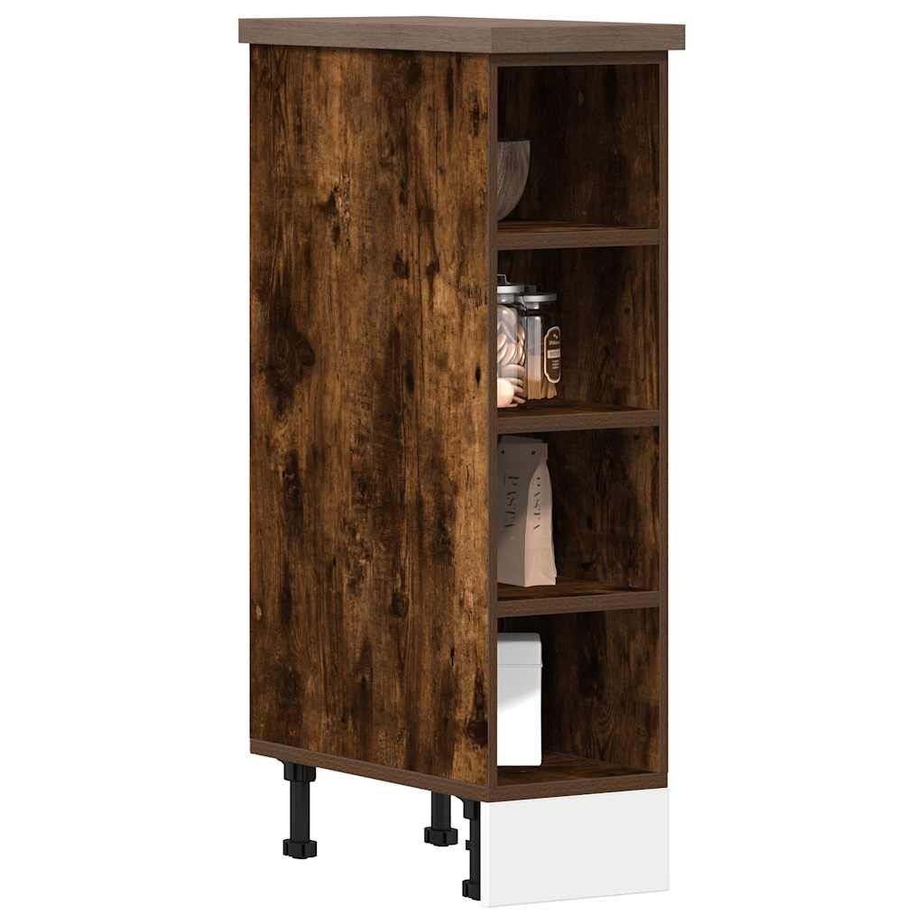 Bottom Cabinet Riga Smoked Oak 20x44.5x81.5 cm Engineered Wood - Style and Chic