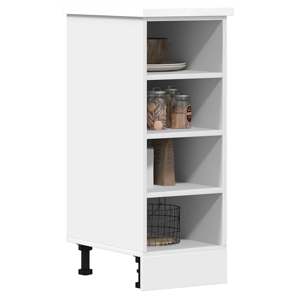 Bottom Cabinet Riga White 30x44.5x81.5 cm Engineered Wood - Unbeatable Bargains