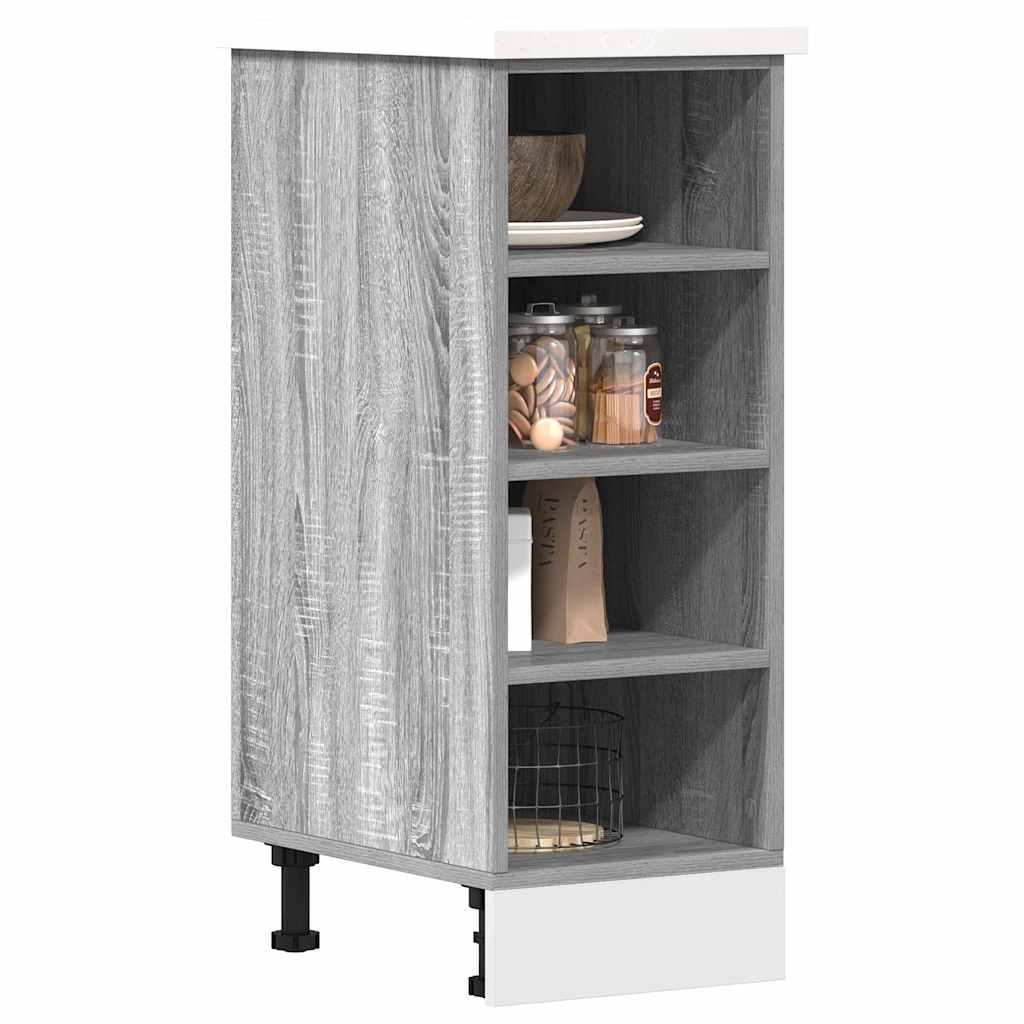 Bottom Cabinet Riga Grey Sonoma 30x44.5x81.5 cm Engineered Wood - The Home Maker