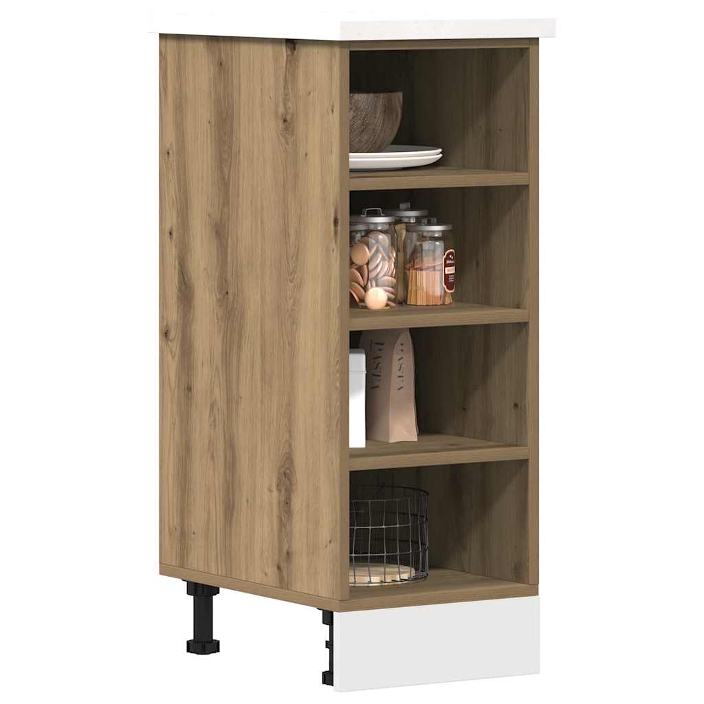 Bottom Cabinet Riga Artisan Oak 30x44.5x81.5 cm Engineered Wood - Merlin Deals