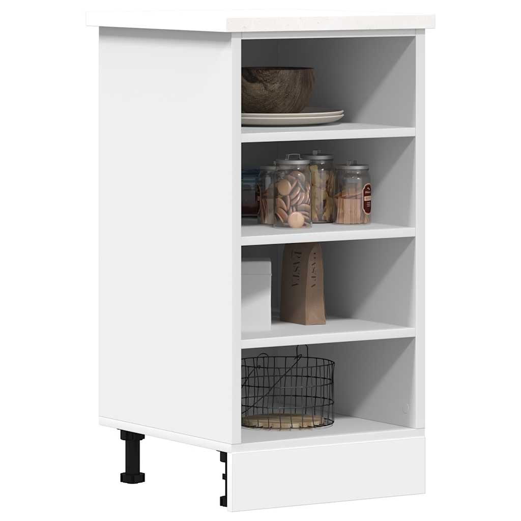 Bottom Cabinet Riga White 40x44.5x81.5 cm Engineered Wood - Sid & Sam