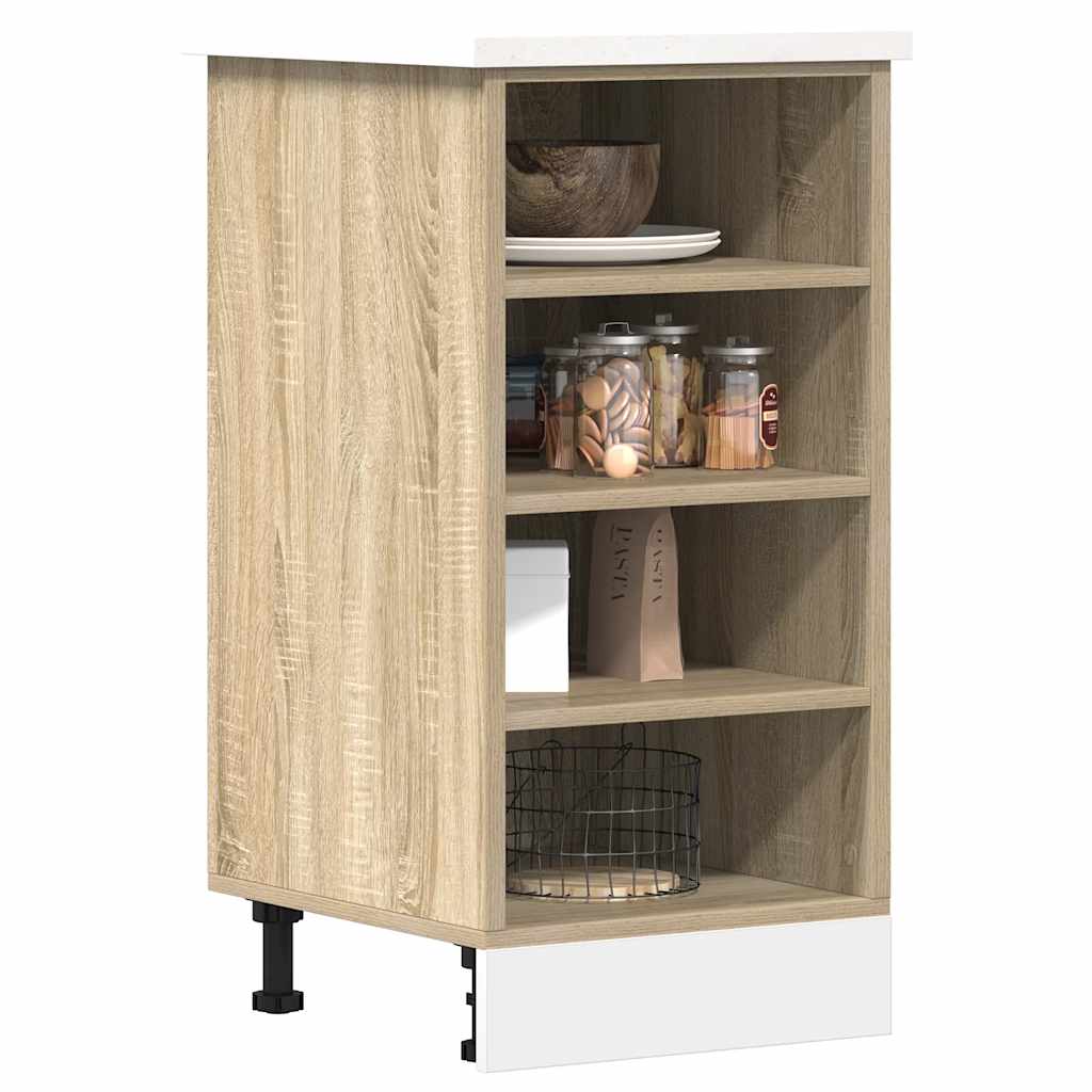 Bottom Cabinet Riga Sonoma Oak 40x44.5x81.5 cm Engineered Wood - Brittle & Co