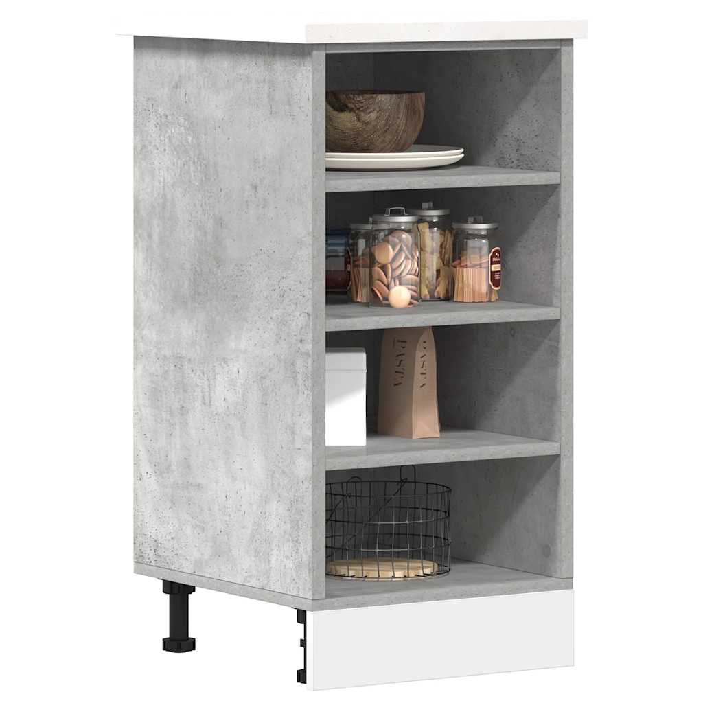 Bottom Cabinet Riga Concrete Grey 40x44.5x81.5 cm Engineered Wood - Discount Dealers