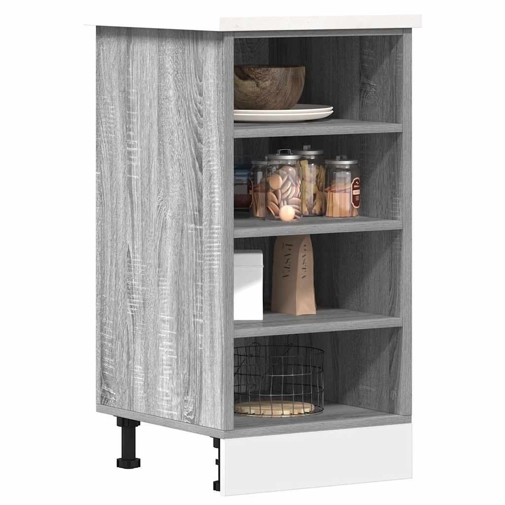 Bottom Cabinet Riga Grey Sonoma 40x44.5x81.5 cm Engineered Wood - Merkel Designers
