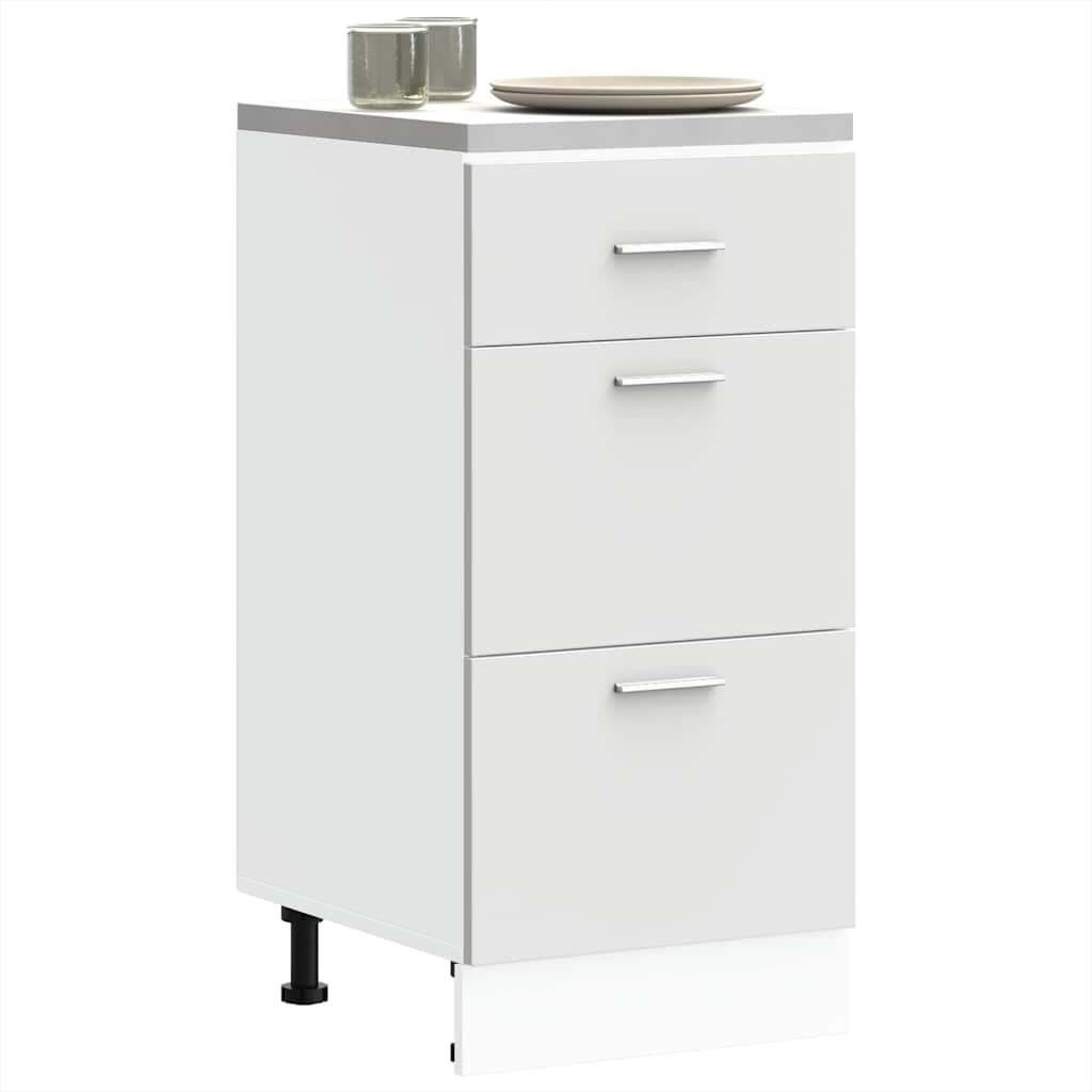 Bottom Cabinet Lyon White 40x46x81.5 cm Engineered Wood - Unbeatable Bargains