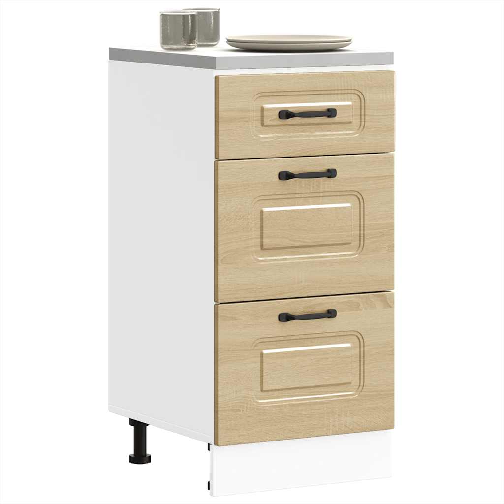 Kitchen Base Cabinet Kalmar Sonoma Oak Engineered Wood - Tyrell & Tyrell