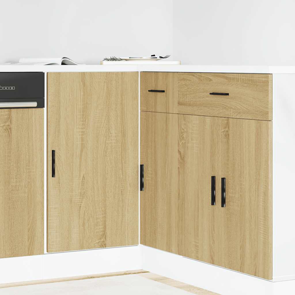Sink Base Cabinet Lyon Sonoma Oak Engineered Wood - Merkel Designers