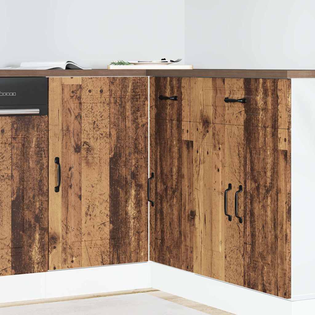 Kitchen Base Cabinet Kalmar Old Wood Engineered Wood - Decor Base