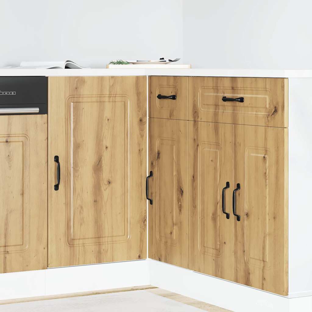 Kitchen Base Cabinet Kalmar Artisan Oak Engineered Wood - Direct Imports
