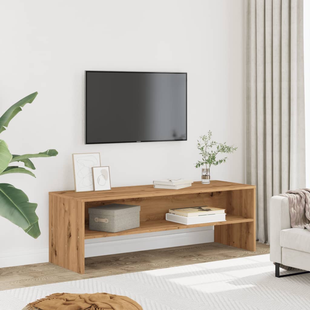 TV Cabinet Artisian Oak 120x40x40 cm Engineered Wood - Design Hut