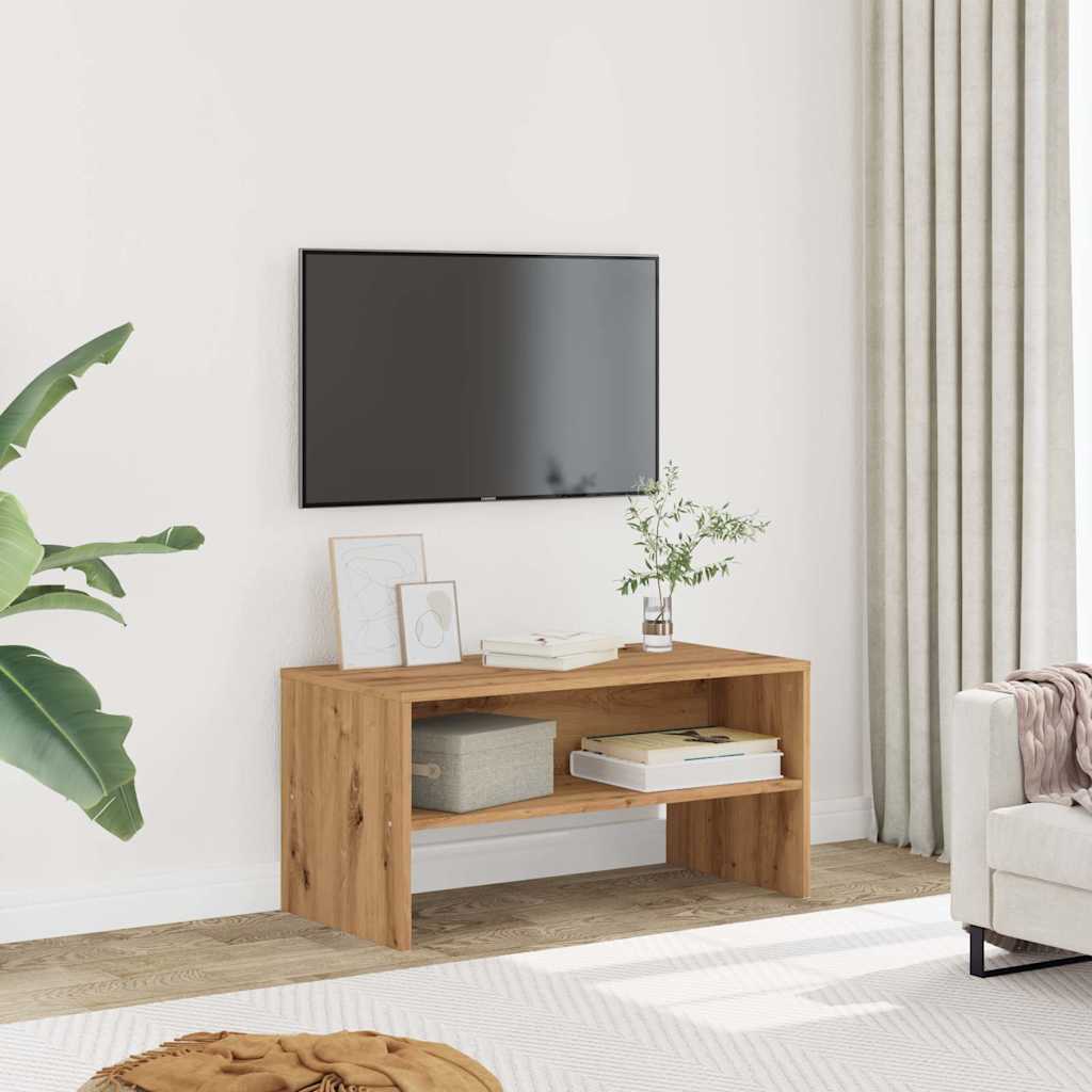 TV Cabinet Artisan Oak 80x40x40 cm Engineered Wood - Brittle & Co