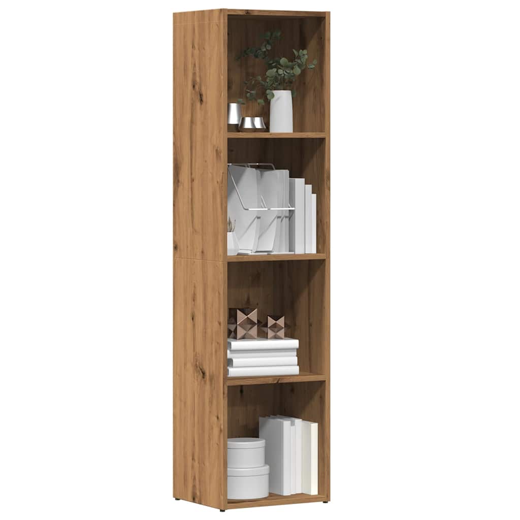Book Cabinet Artisan Oak 36x30x143 cm Engineered Wood - Merkel Designers