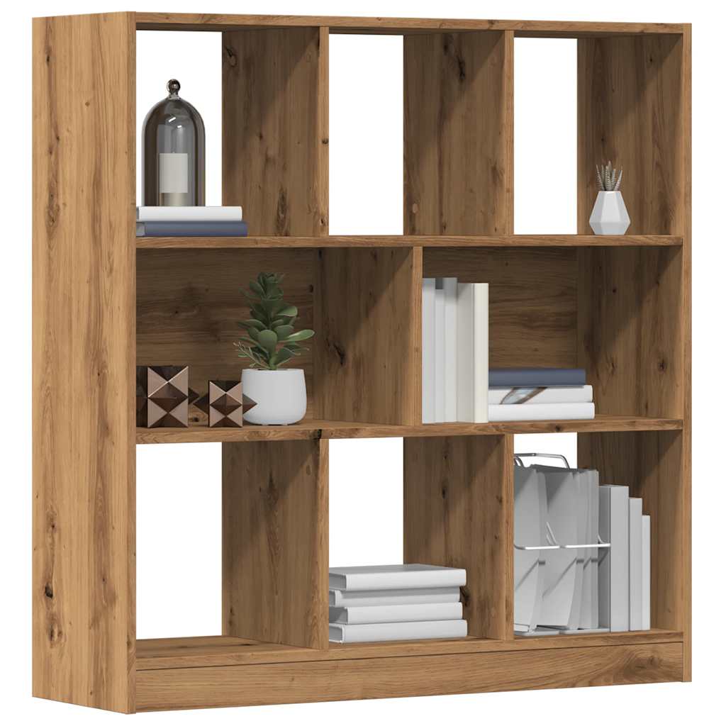 Book Cabinet Artisan Oak 97.5x29.5x100 cm Engineered Wood - Decor Base
