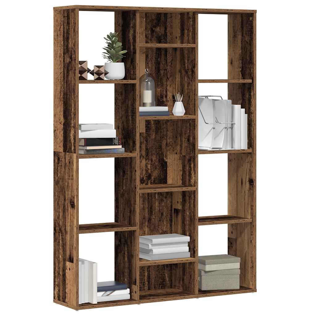 Room Divider/Book Cabinet Old Wood 100x24x140 cm Engineered Wood - Unbeatable Bargains