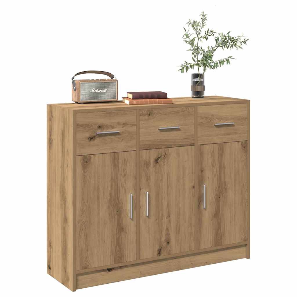 Sideboard Artisan Oak 91x28x75 cm Engineered Wood - Merlin Deals