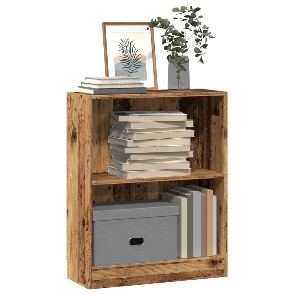 Bookcase Old Wood 60x24x76 cm Engineered Wood - Decor Base