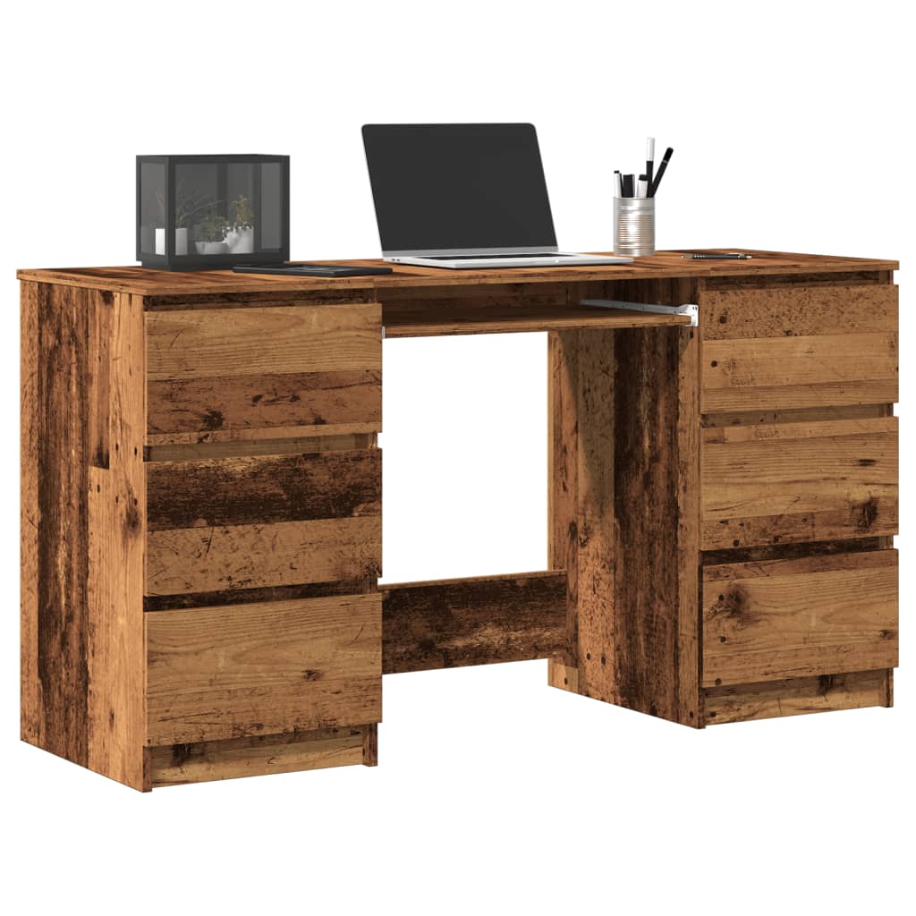 Writing Desk Old Wood 140x50x77 cm Engineered Wood - R and M Furniture