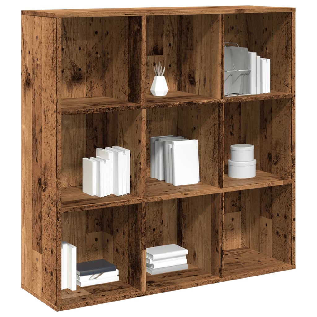 Book Cabinet Old Wood 98x29x97.5 cm - Brittle & Co