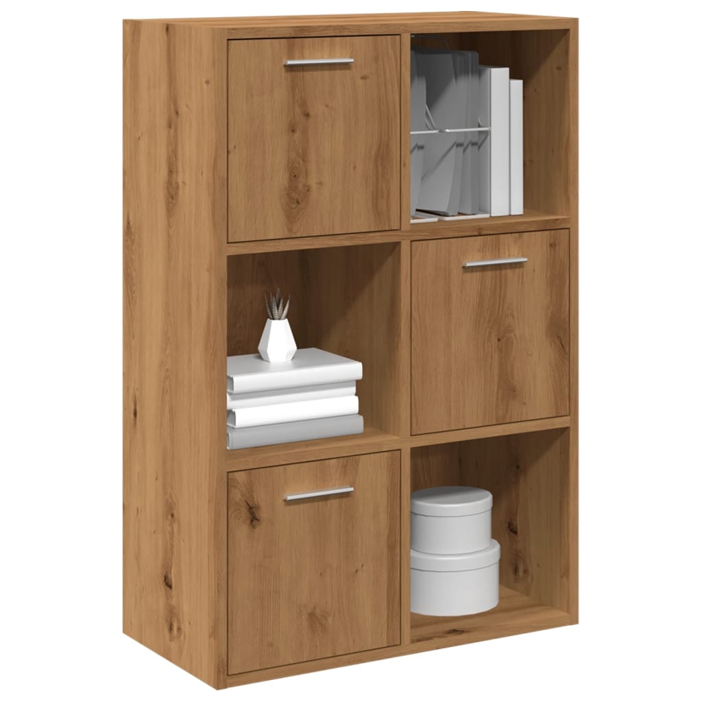 Bookshelf Artisan Oak 60.5x30x90 cm Engineered Wood - Decor Base
