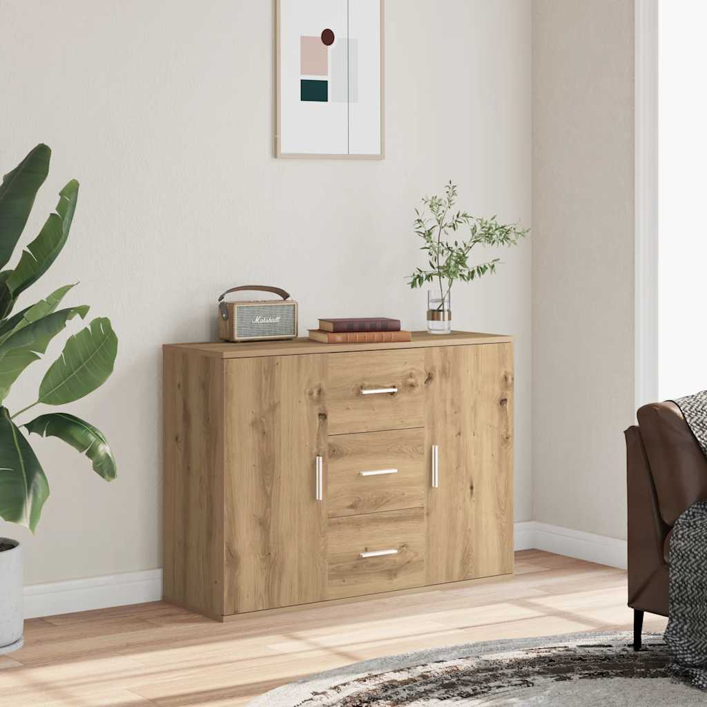 Sideboard Artisan Oak 90x29.5x65 cm Engineered Wood - Style and Chic