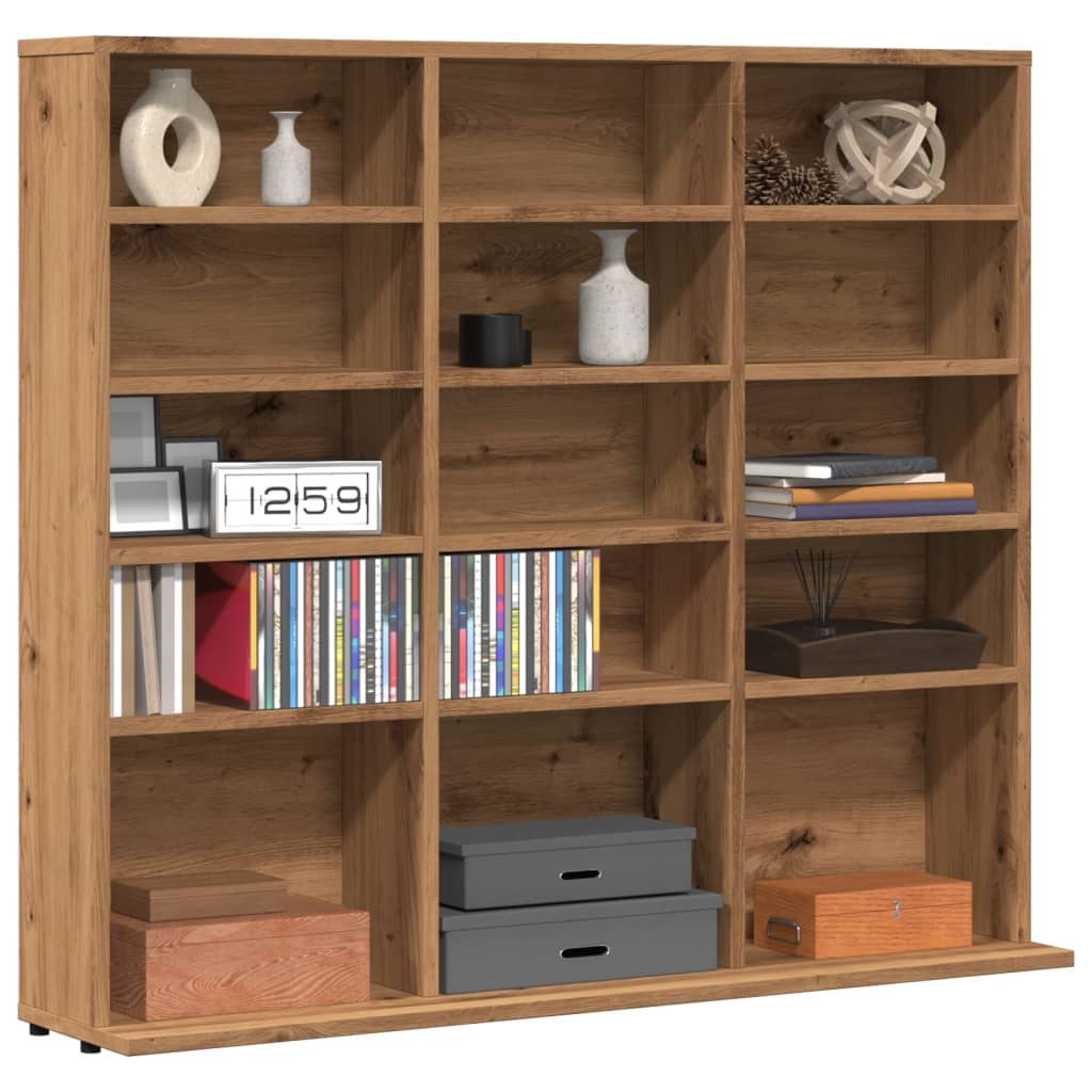 CD Cabinet Artisan Oak 100x23x89.5 cm Engineered Wood - All Things Good
