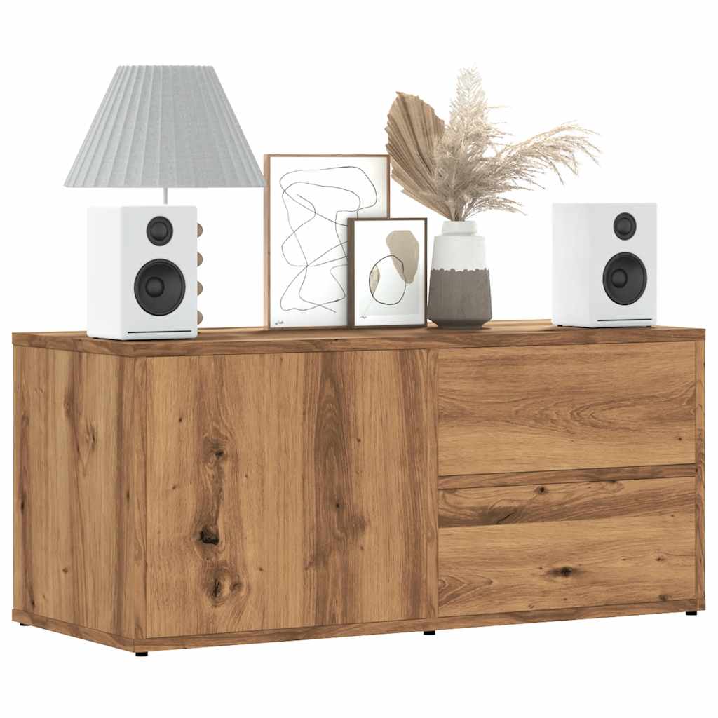TV Cabinet Artisan Oak 80x34x35.5 cm Engineered Wood - R and M Furniture