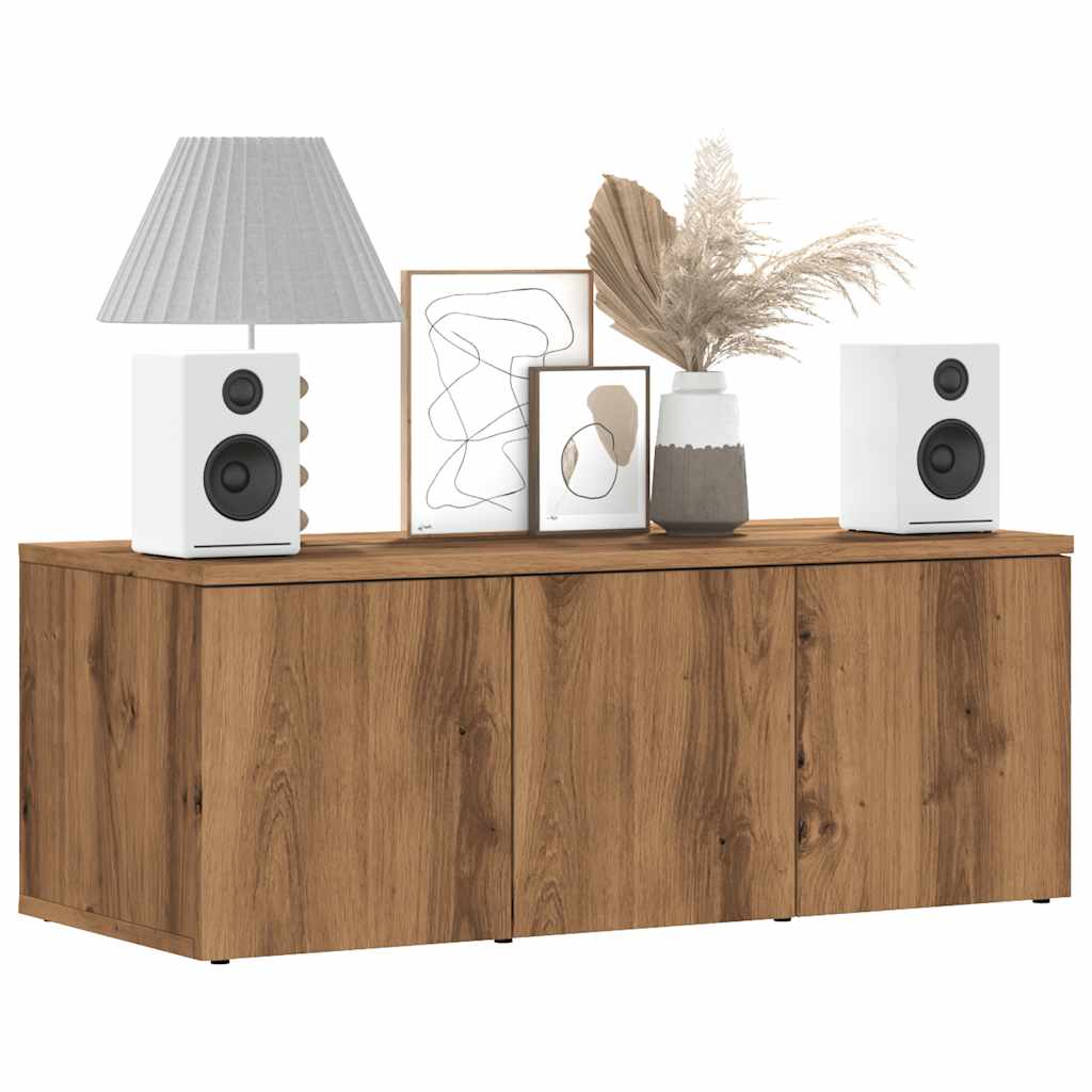 TV Cabinet Artisan Oak 80x34x30 cm Engineered Wood - Design Hut