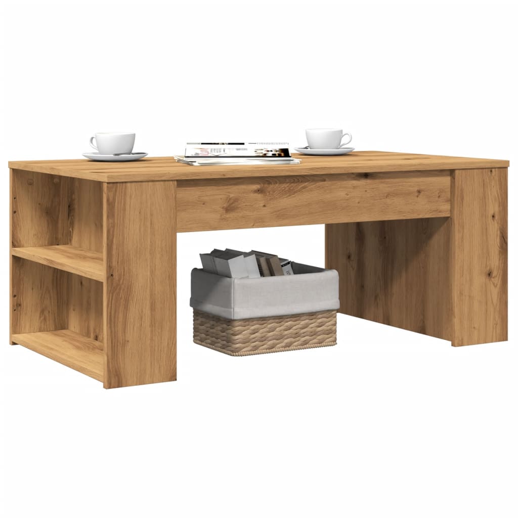 Coffee Table Artisan Oak 102x55x42 cm Engineered Wood - The Home Maker