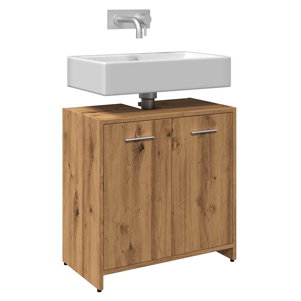 Bathroom Sink Cabinet Artisan Oak 60x33x60 cm Engineered Wood - Decor Base