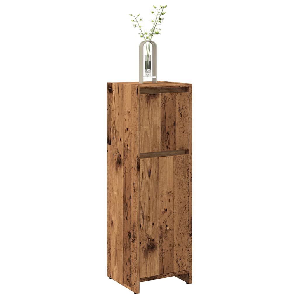 Bathroom Cabinet Old Wood 30x30x95 cm Engineered Wood - Style and Chic