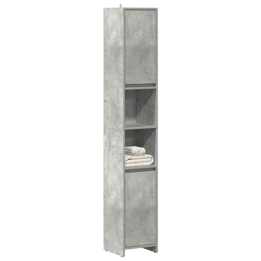 Bathroom Cabinet Concrete Grey 30x30x183.5 cm Engineered Wood - Decor Base