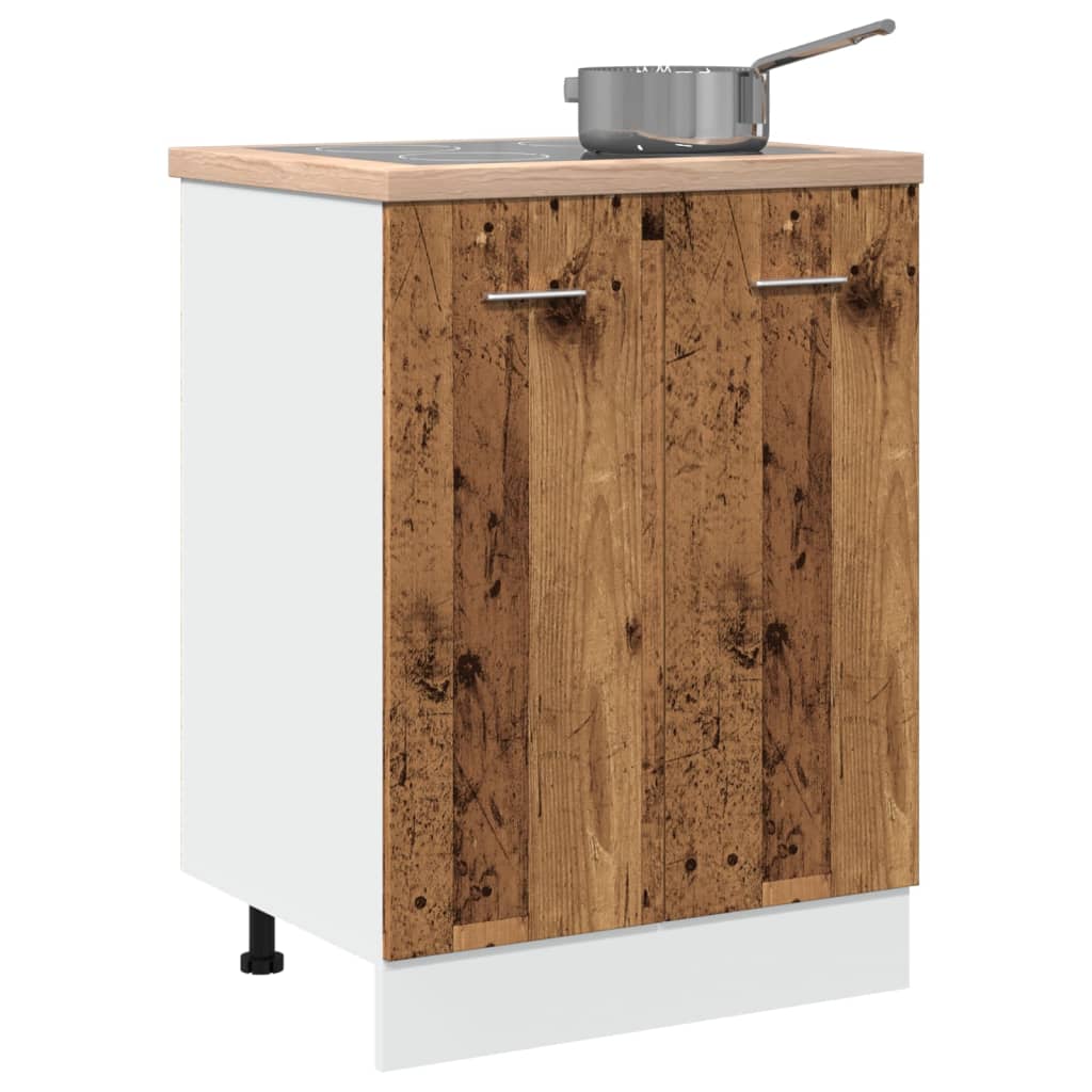 Bottom Cabinet Lyon Old Wood 60x46x81.5 cm Engineered Wood - Direct Imports