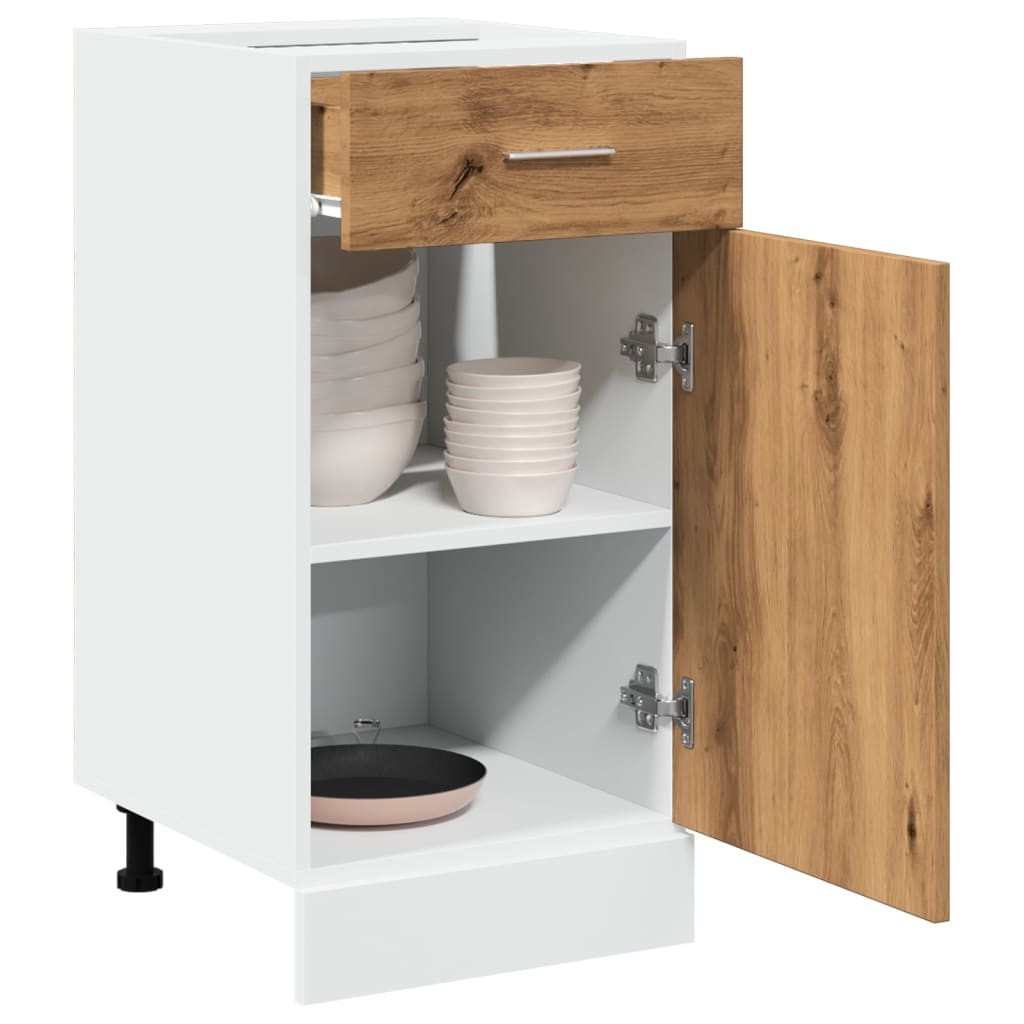 Drawer Bottom Cabinet Lyon Artisan Oak 40x46x81.5 cm Engineered Wood - Style and Chic