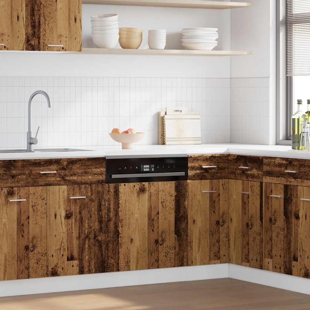 Dishwasher Panel Lyon Old Wood 45x3x67 cm Engineered Wood - Direct Imports