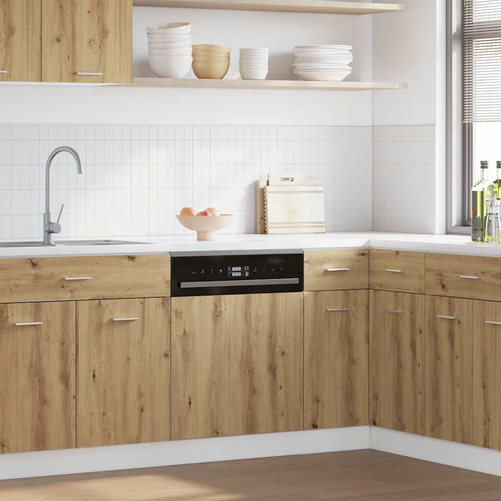 Dishwasher Panel Lyon Artisian Oak 45x3x67 cm Engineered Wood - Tyrell & Tyrell