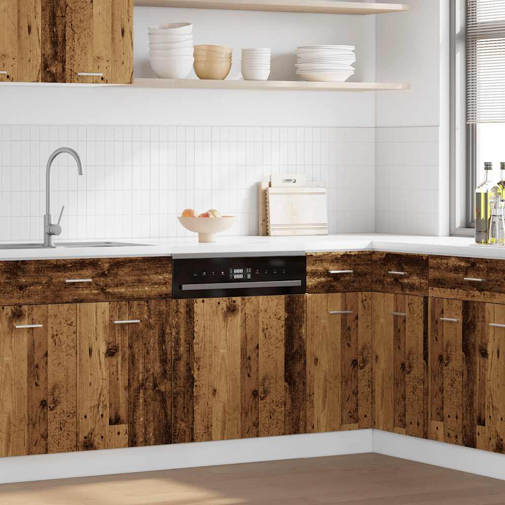 Dishwasher Panel Lyon Old Wood 60x1.5x67 cm Engineered Wood - Direct Imports