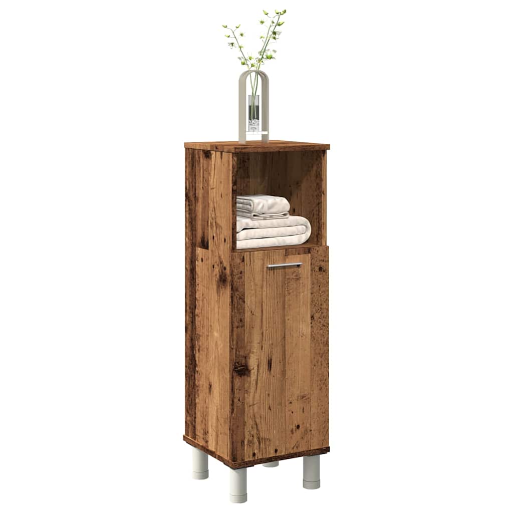 Bathroom Cabinet Old Wood 30x30x95 cm Engineered Wood - Merkel Designers