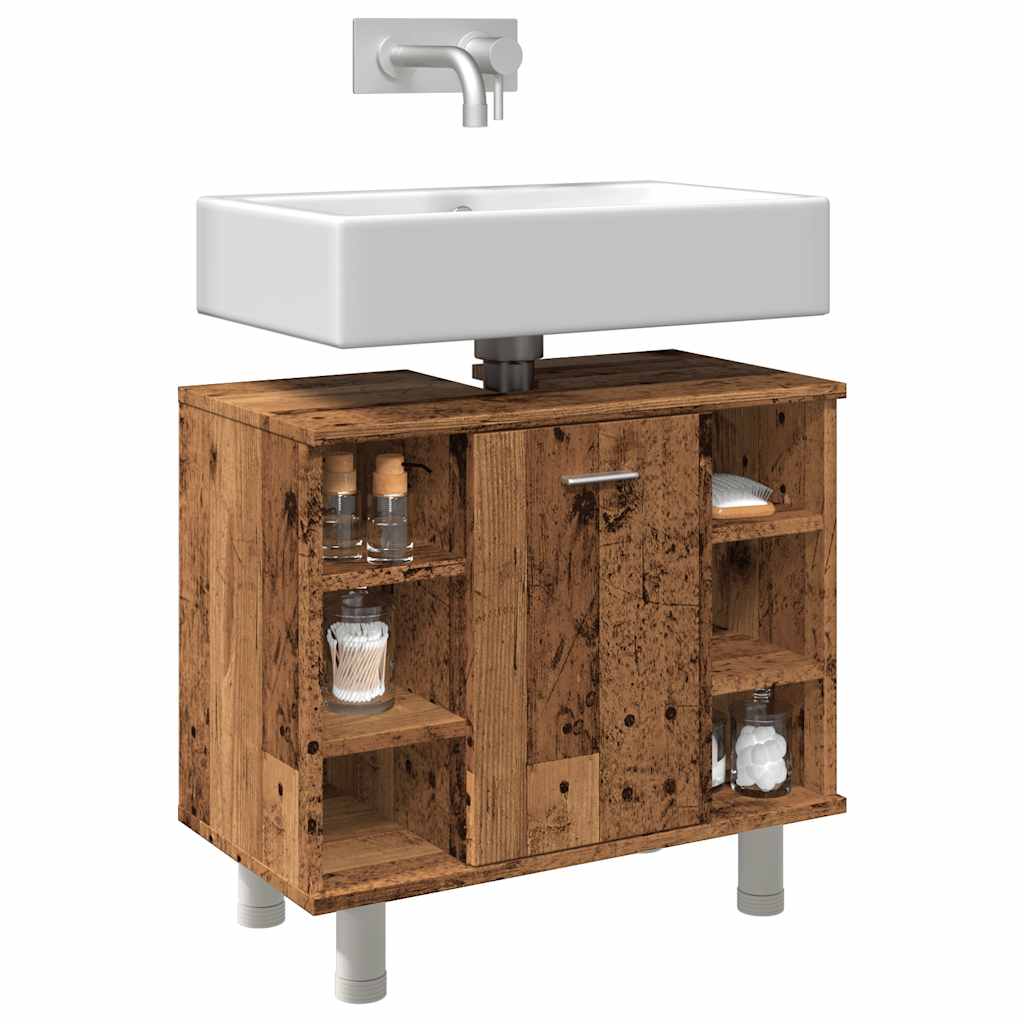 Bathroom Cabinet Old Wood 60x32x53.5 cm Engineered Wood - All Things Good