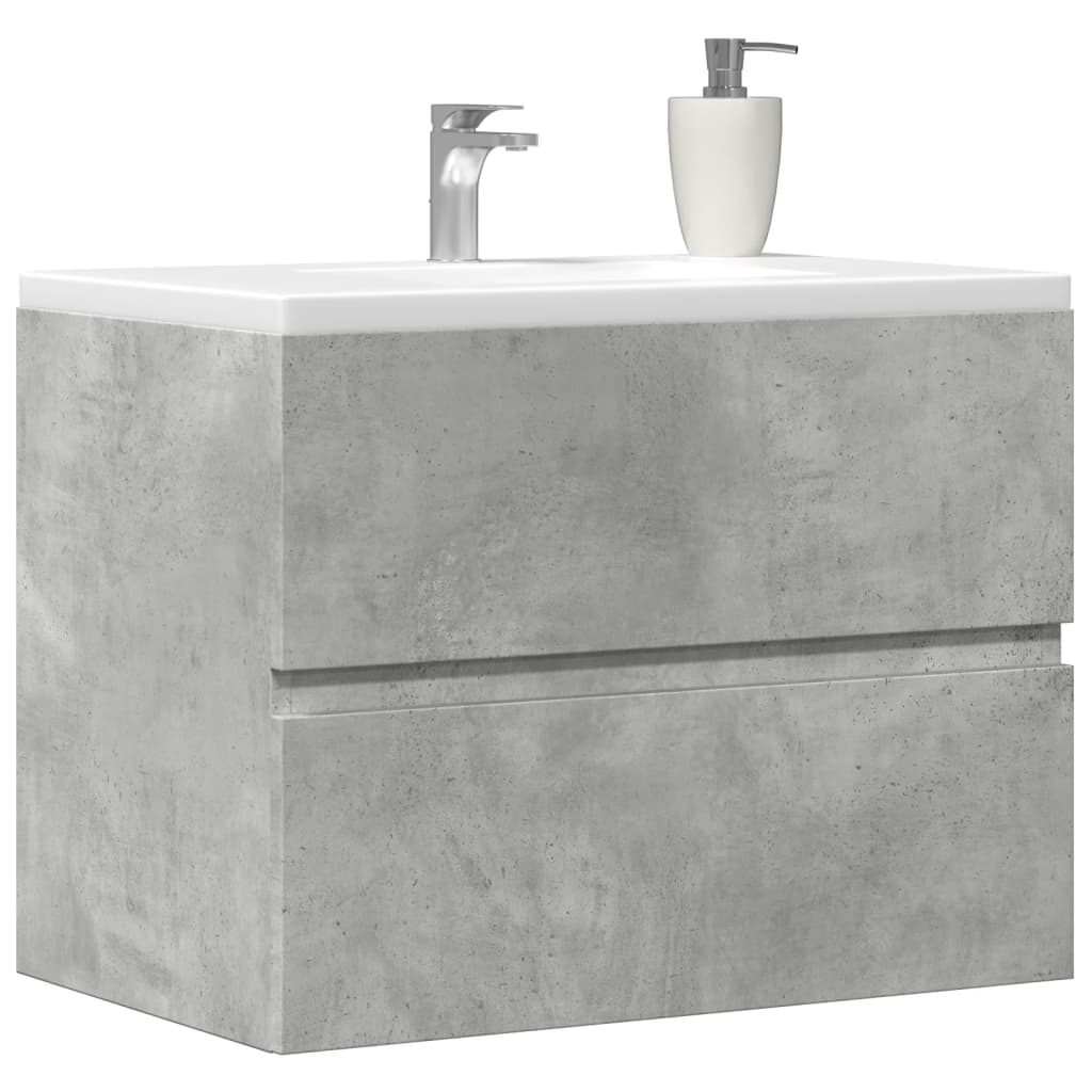 Bathroom Cabinet Concrete Grey 60x38.5x45 cm Engineered Wood - Discount Dealers