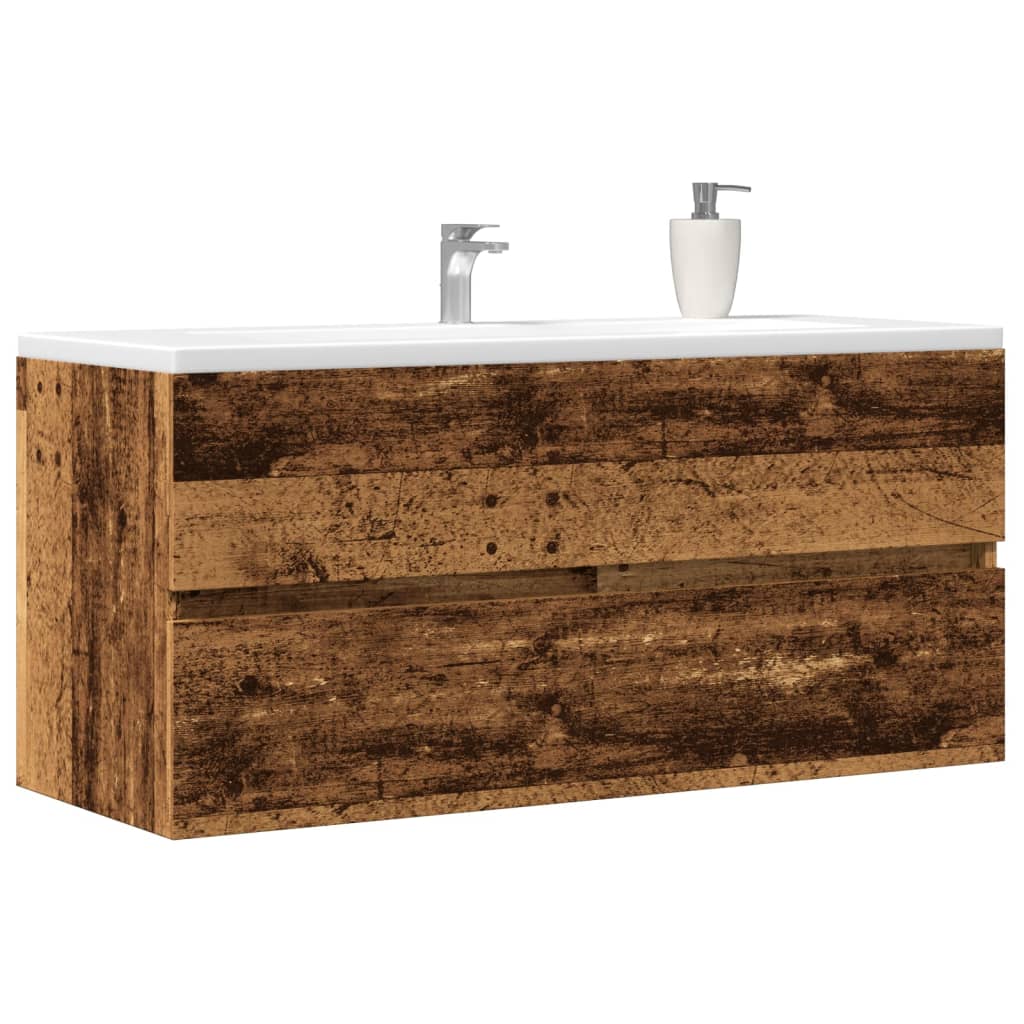 Sink Cabinet Old Wood 100x38.5x45 cm Engineered Wood - Unbeatable Bargains