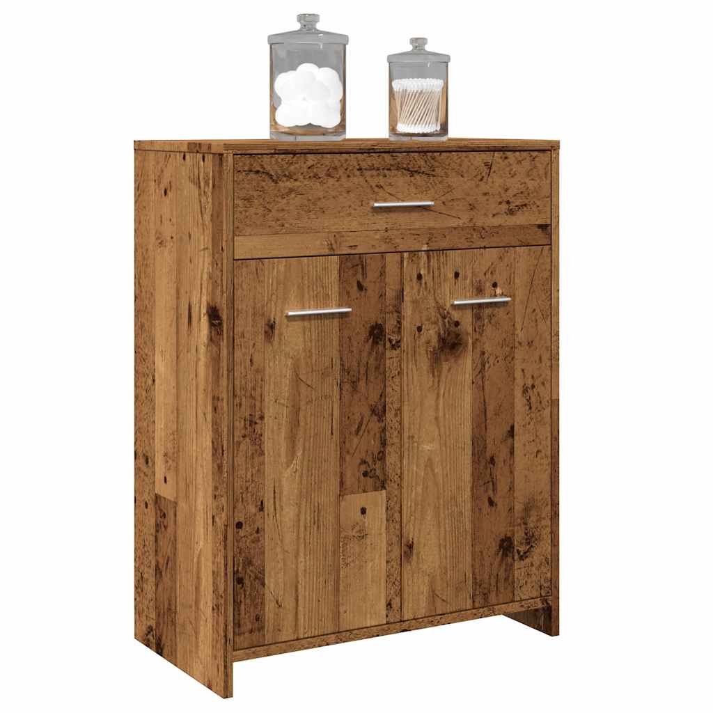 Bathroom Cabinet Old Wood 60x33x80 cm Engineered Wood - Direct Imports