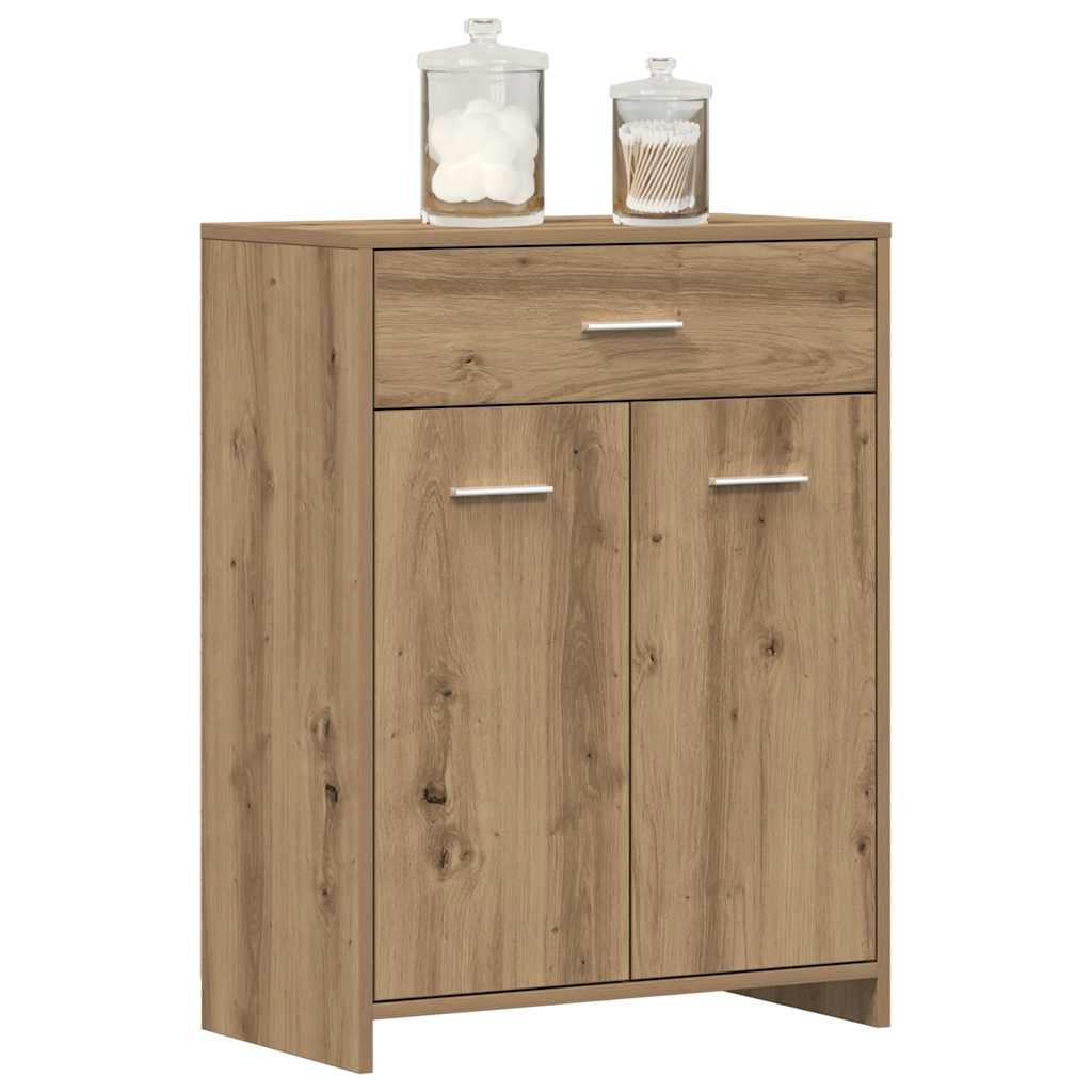 Bathroom Cabinet Artisan Oak 60x33x80 cm Engineered Wood - Style and Chic