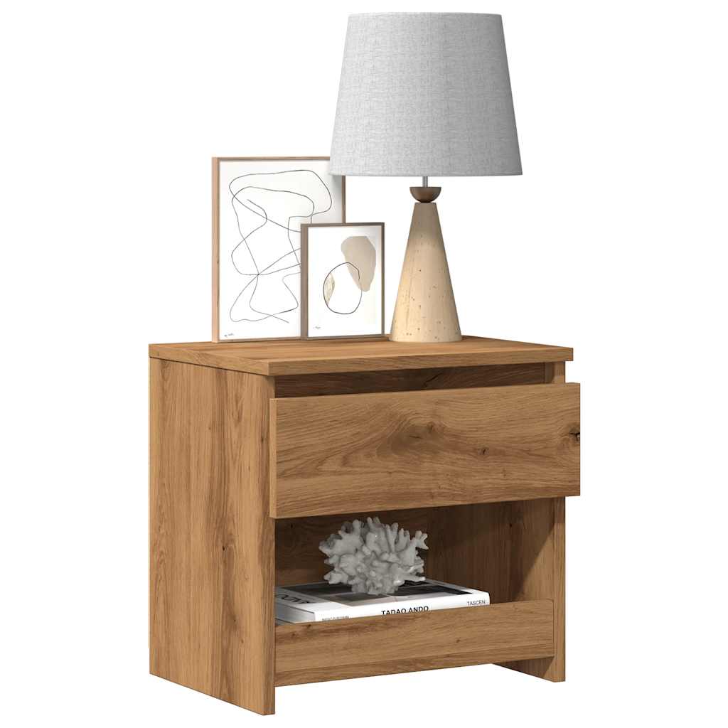 Bedside Cabinets 2 pcs Artisan Oak 40x30x39 cm Engineered Wood - Decor Base