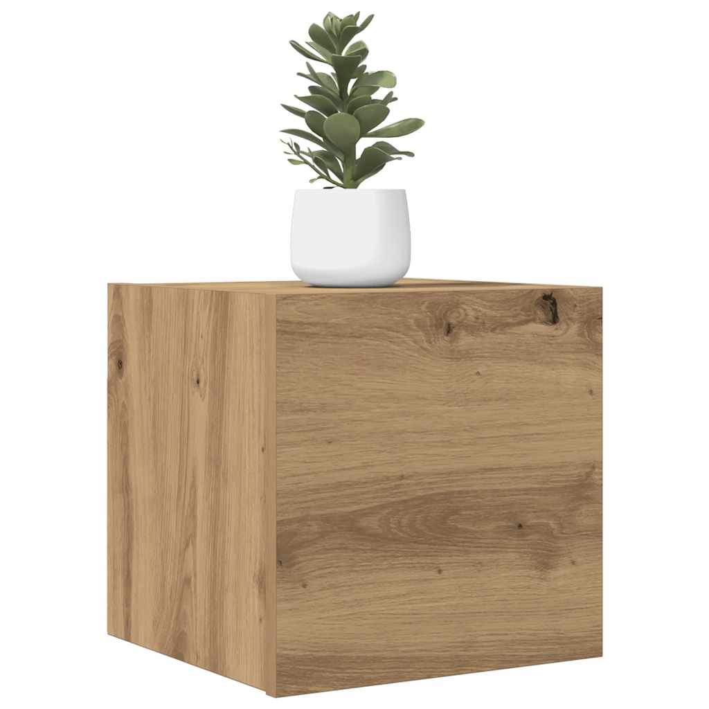Wall Mounted TV Cabinet Artisan Oak 30.5x30x30 cm - Tyrell & Tyrell