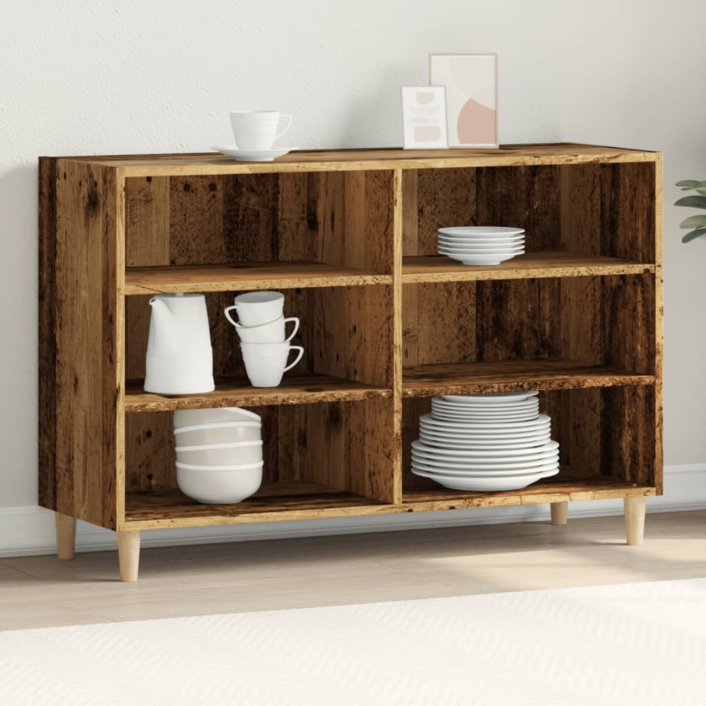 Sideboard Old Wood 103.5x35x70 cm Engineered Wood - All Things Good