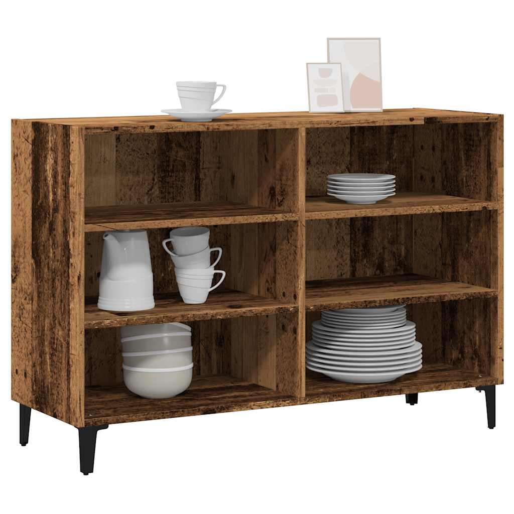 Sideboard Old Wood 103.5x35x70 cm Engineered Wood - Casper Homes